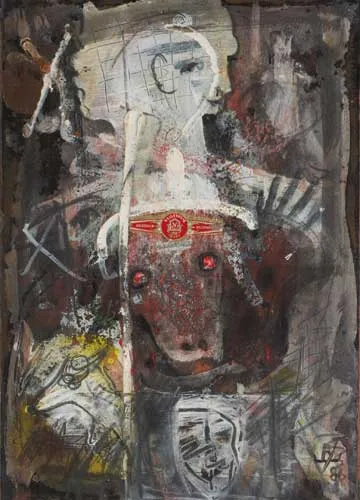 John Kingerlee, ANIMALS, 1986, oil on board