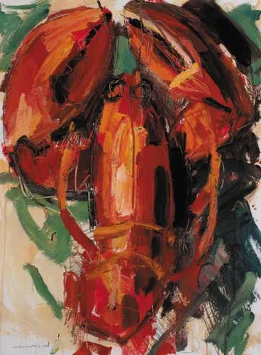 Colin Davidson, LOBSTER, 2001, oil on paper