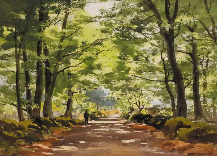 DACCOMBE, TORQUAY, SOUTH DEVON by Frank Egginton, watercolour, sold May 2006
