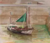 Barbara Warren, BOATS IN THE HARBOUR, HONFLEUR