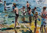 Stephen Cullen, BATHERS AT THE FORTY FOOT, SANDYCOVE