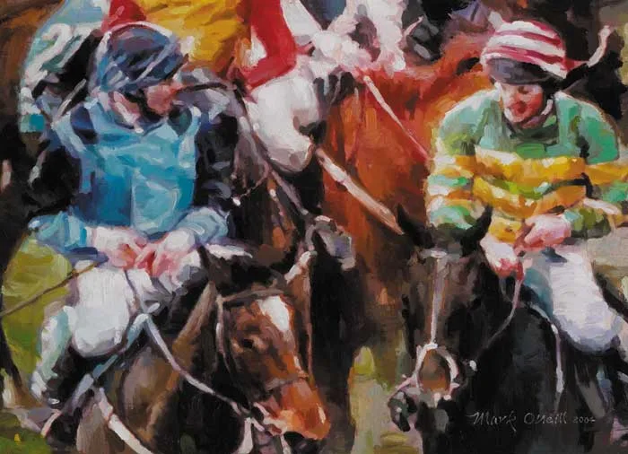 PARADE COLOURS by Mark O'Neill, 2004, oil on board, sold May 2006