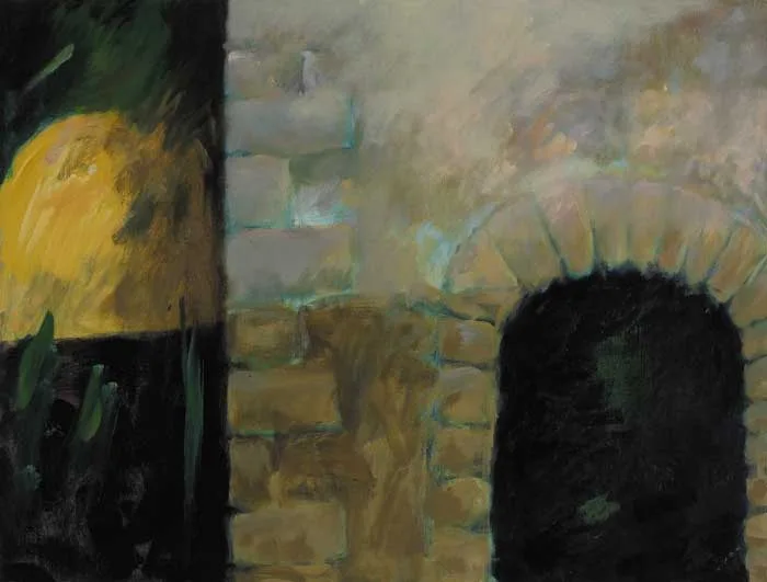 LOOKING BENEATH by John Philip Murray, oil on paper, sold May 2006