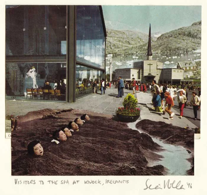 Seán Hillen, VISITORS TO THE SPA AT KNOCK, IRELANTIS, 1996, photomontage