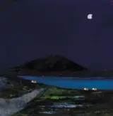 David Gordon Hughes, MOONLIGHT OVER WEST OF IRELAND COAST