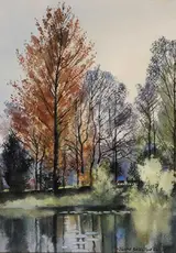 John Skelton, POPLARS BY THE POND, PHOENIX PARK