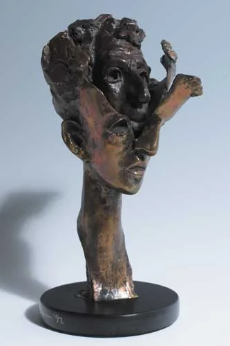 TRANSITION by Rowan Gillespie, 1986, signed, inscribed and dated on base, sold Apr 2006