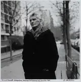 John Minihan, SAMUEL BECKETT, BOULEVARD ST JACQUES, PARIS, DECEMBER 1985