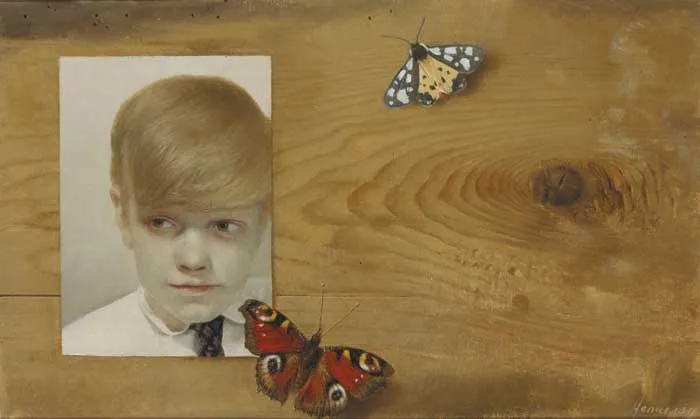 BUTTERFLY BOY by Patrick Hennessy, c.1978, signed lower right; studio label on reverse, sold Apr 2006