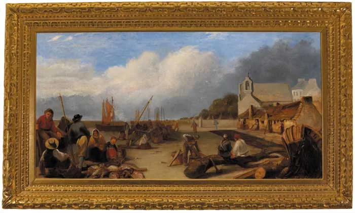 George Sharpe, VIEW OF THE WEST CONVENT, ON THE CLADDAGH, GALWAY, 1844, signed and dated lower right