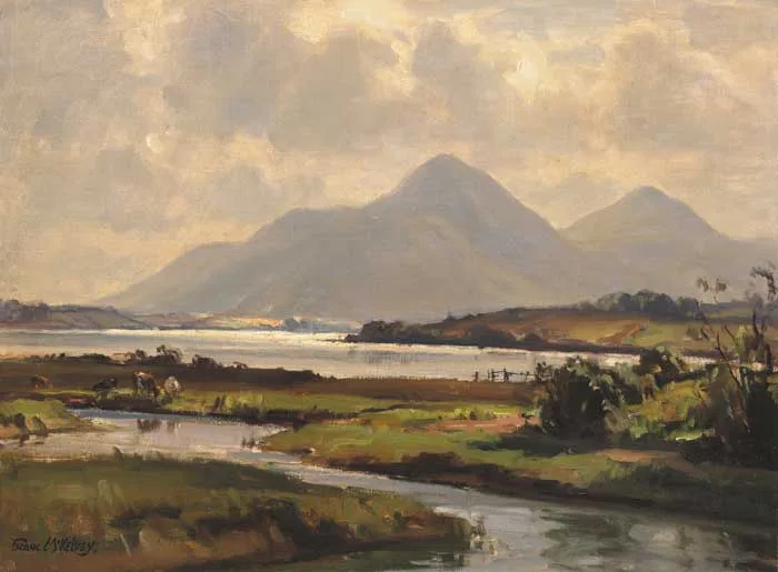 MOURNE MOUNTAINS, COUNTY DOWN by Frank McKelvey, signed lower left, sold Apr 2006