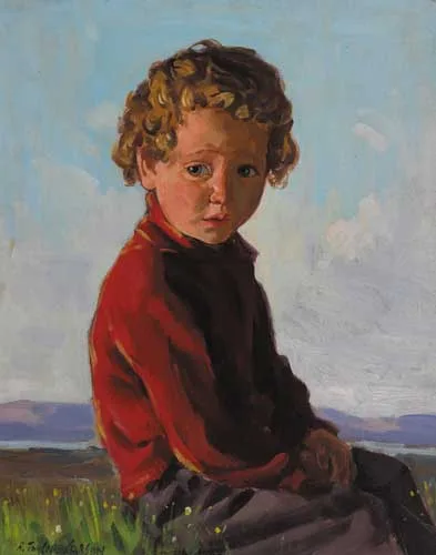 SEáN by Robert Taylor Carson, signed lower left; inscribed on reverse, sold Apr 2006