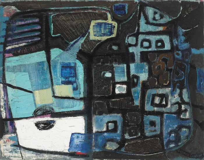 TWO SIDES by Gerard Dillon, signed lower right; inscribed on reverse, offered Apr 2006
