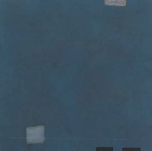 BLUE SQUARE by Felim Egan, 2000, signed and dated on reverse, offered Apr 2006
