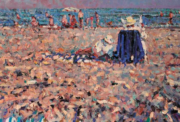 Arthur K. Maderson, CLONEA EVENING STUDY, oil and gouache on board