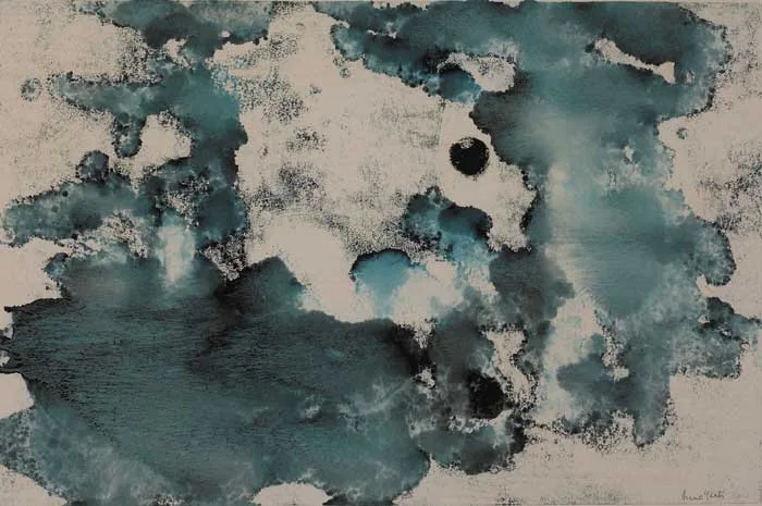 MOONSCAPE by Anne Yeats, monotype, sold Dec 2005