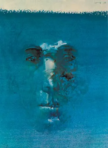 W. B. YEATS by Louis le Brocquy, offset lithographic poster, sold Dec 2005