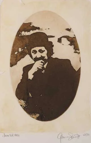 Gerald Davis, LEOPOLD BLOOM, sepia-tone etching (no. 47 from an edition of 75)