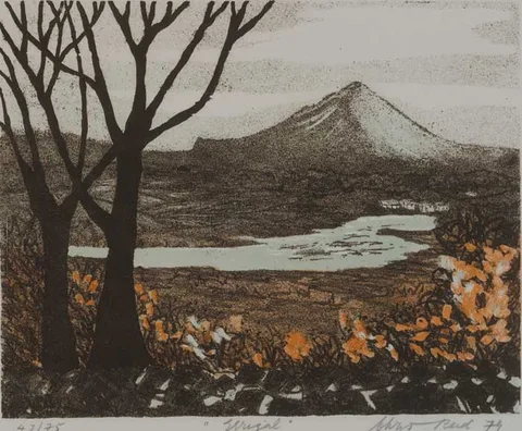 ERRIGAL by Chris Reid, colour lithograph (no. 47 from an edition of 75), sold Dec 2005