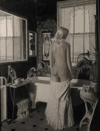 John Patton, THE BATHROOM, pencil on paper