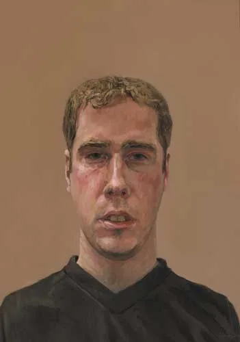 SELF PORTRAIT by Comhghall Casey, oil on canvas, sold Dec 2005