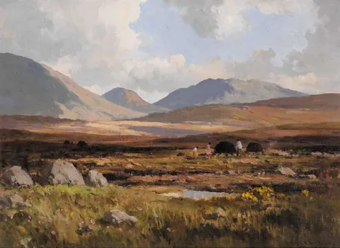 Maurice Canning Wilks, SPRING IN CONNEMARA NEAR ROUNDSTONE, COUNTY GALWAY, oil on canvas
