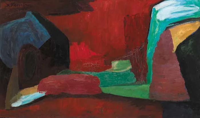 ABSTRACT by Dairine Vanston, oil on canvas, sold Dec 2005