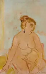 Stella Steyn, SEATED NUDE WITH A BLACK DROP EARRING