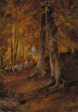 HUNTSMEN AND HOUNDS IN A BEECH WOOD, Whyte's 2005