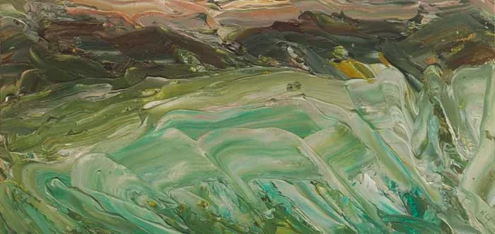 Kathleen Holohan, THE LAKE, MONAGHAN, oil on paper