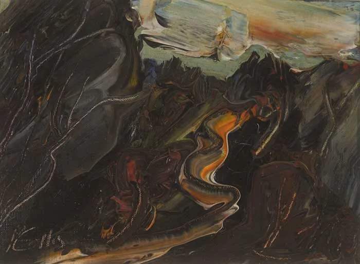 AUTUMN LANDSCAPE by Peter Collis, oil on canvas, sold Dec 2005