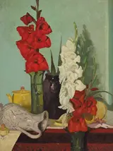 Patrick Leonard, STILL LIFE WITH GLADIOLI, circa 1960s