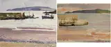 Patrick Leonard, TWO STUDIES OF LOUGHSHINNY HARBOUR, 1952 and STUDY OF WAVES BREAKING ON A SHORE (SET OF THREE)