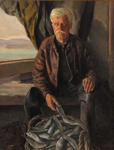 Robert Taylor Carson, DONEGAL FISHERMAN, 1947, oil on canvas