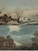 John Henry Campbell, KILLARNEY LAKE SCENE IN WINTER AND SPRING (A PAIR)