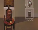 Arthur Armstrong, STILL LIFE WITH FIREPLACE