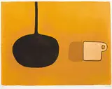 William Scott, BLACK PAN, BEIGE CUP ON BROWN