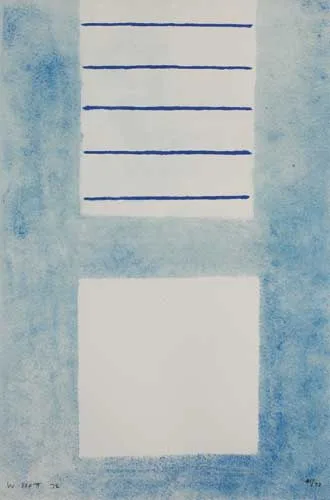 FIRE ON THE RECTANGLE by William Scott, 1972, silkscreen print (no. 41 from an edition of 72), offered Feb 2006