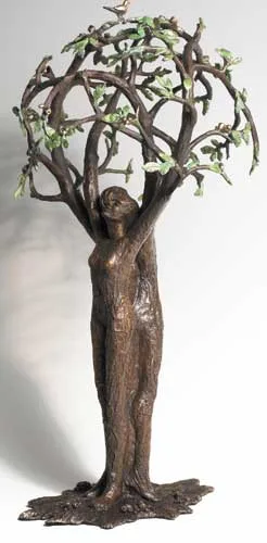 HEALING TREE by Linda Brunker, bronze (6 from an edition of 8), sold Feb 2006