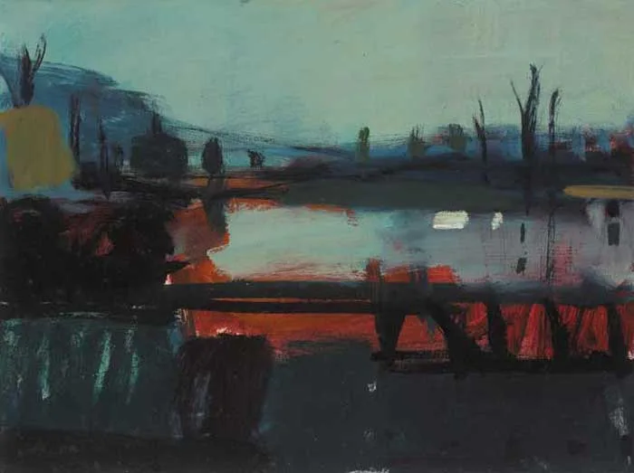WETLANDS by Brian Ballard, 1989, oil on canvas, sold Feb 2006