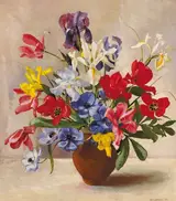 Geraldine O'Brien, TULIPS AND IRIS