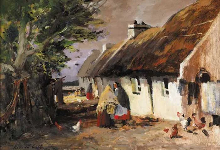 CLADDAGH by Kenneth Webb, oil on board, sold Feb 2006