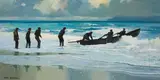 John Skelton, LAUNCHING THE CURRACH, ACHILL SOUND