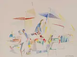 Father Jack P. Hanlon, THE FLOWER MARKET, MENTON