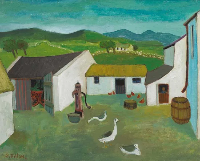 INISHLACKEN by Gerard Dillon, oil on canvas, sold Nov 2005