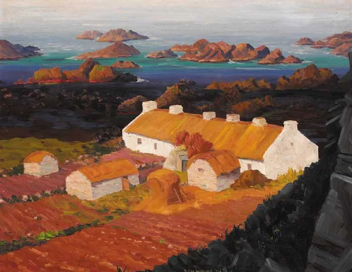 Charles W. Harvey, BALLINTOY, oil on canvas