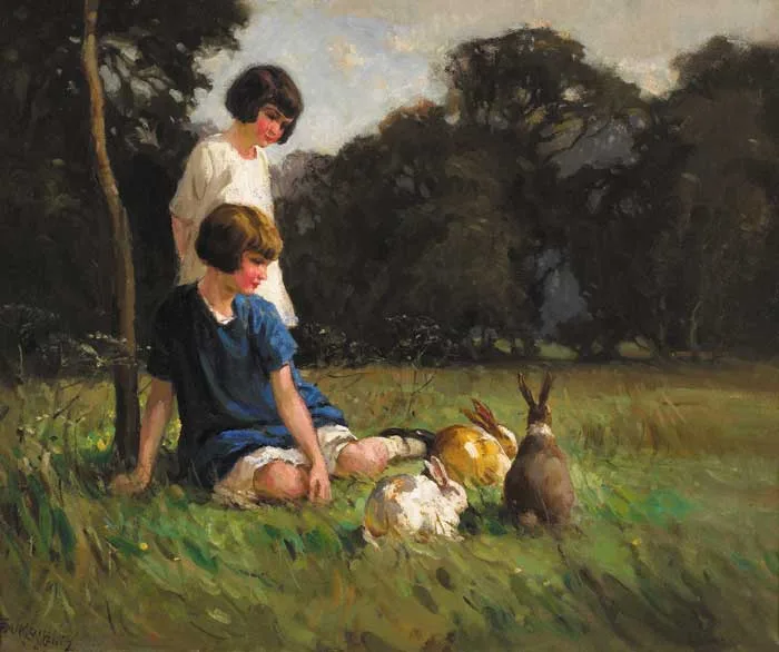 Frank McKelvey, THE GOOD COMPANIONS, 1921, oil on canvas