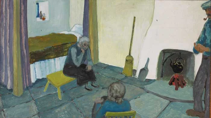 COTTAGE INTERIOR by Gerard Dillon, circa 1952, oil on board, sold Nov 2005