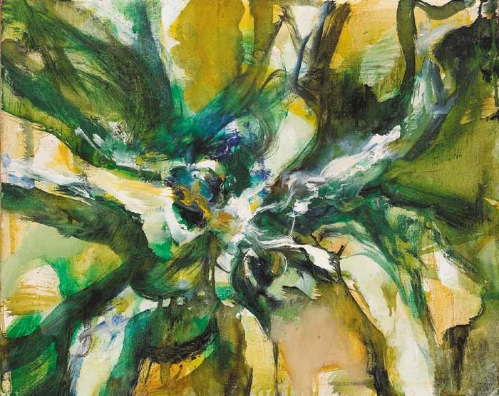 STUDY YGGDRASIL III by Barrie Cooke, oil on canvas, sold Nov 2005