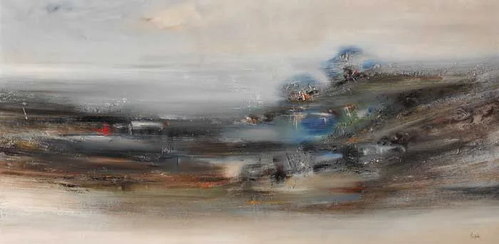 WICKLOW REMEMBERED by Richard Kingston, oil on board, sold Nov 2005